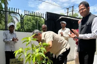 शक्ति भवन में पौधारोपण कार्यक्रम आयोजित