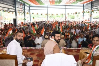 सैनी ने कालका मंडी से तिरंगा यात्रा को किया रवाना