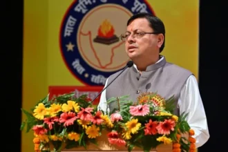 सीएम धामी ने लिया युवा धर्म संसद कार्यक्रम में हिस्सा