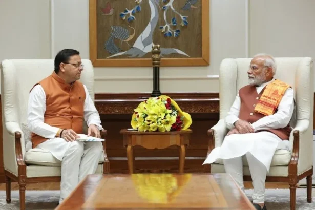 धामी ने की पीएम मोदी से मुलाकात