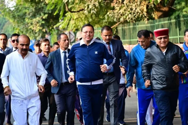 सीएम ने ओपन रन फॉर यूनिटी क्रॉस कंट्री दौड़ में लिया हिस्सा