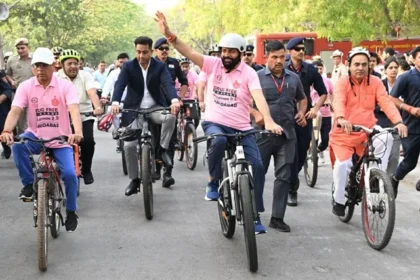 मुख्यमंत्री ने साइक्लोथॉन 2.0 यात्रा को किया रवाना