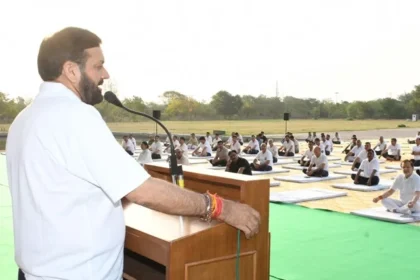 सीएम सैनी ने योग प्रोटोकॉल शिविर में की शिरकत