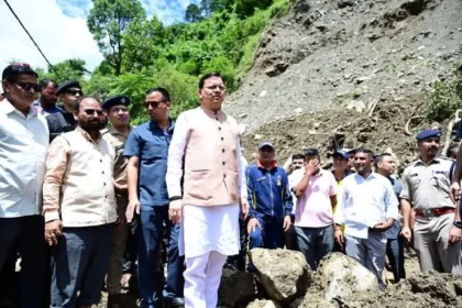आपदा प्रभावित परिवारों को धामी का आश्वासन – सरकार हर वक्त साथ