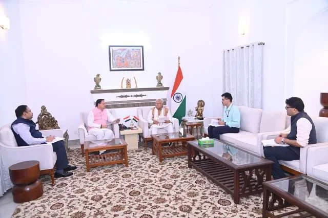 उत्तराखंड के विकास के लिए सीएम धामी ने केंद्रीय विद्युत मंत्री से की मुलाकात