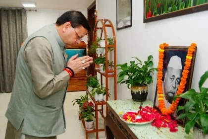 स्वतंत्रता सेनानी पं. पंत की जयंती पर सीएम ने अर्पित किए पुष्प