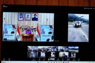 मुख्यमंत्री आवास से वर्चुअल माध्यम से हुई हवाई सेवाओं की शुरुआत
