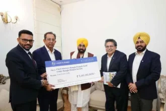 सीएम मान के बाढ़ राहत मिशन को एलएंडटी का भारी समर्थन