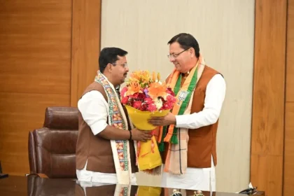 भाजपा के नए राष्ट्रीय अध्यक्ष से मिले मुख्यमंत्री धामी