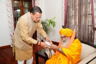 सीएम धामी ने रावल को केदारनाथ पुनर्निर्माण कार्यों की जानकारी दी