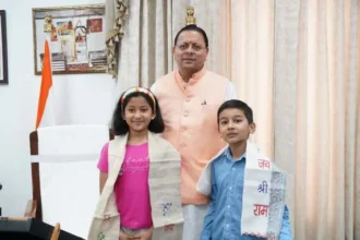 उत्तराखंड के नन्हे पर्वतारोहियों ने सीएम धामी से की भेंट